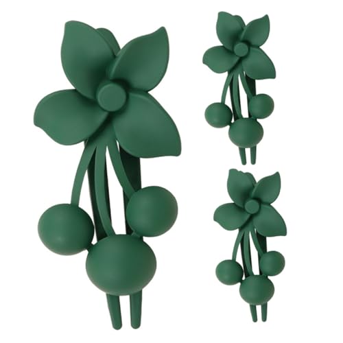 LOORGVEL 3 Stück Französische Haarklammern mit Blumenmotiv Starke Haarklammern für Damen Rutschfeste Clips für Dünnes und Dickes Haar Eleganter Haarschmuck für Hochzeit und Alltag von LOORGVEL