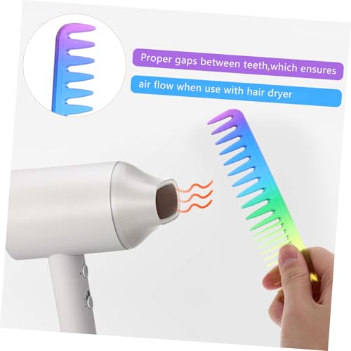 LOORGVEL 3 Stück Teiliges Bunt mit Feinen Zähnen Antistatisch Leicht und Handlich Geeignet für Haarschnitt Styling Färben Damen und Herren für Salon Barbershop und Kosmetikbedarf von LOORGVEL