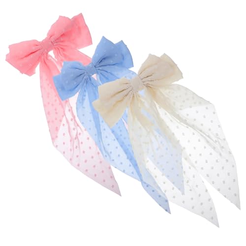 LOORGVEL 3 Stück Teiliges Große Vintage Haarklammern für Damen mit Schleifen Leichte und Bequeme Haarspangen für Hochzeit Geburtstag Party Sicheres Halten Verschiedener Frisuren von LOORGVEL