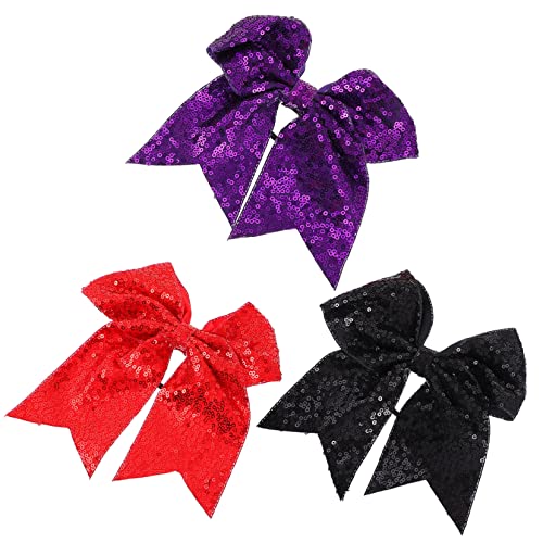 LOORGVEL 3 Stück Teiliges Halloween Haarschleifen mit Glitzer und Pailletten Elastische Ponytail Halter für Damen und Mädchen Farblich Sortiert in Schwarz und Rot Leichter Haarschmuck für LOORGVEL 3 Stück Teiliges Halloween Haarschleifen mit Glitzer und Pailletten Elastische Ponytail Halter für Damen und Mädchen Farblich Sortiert in Schwarz und Rot Leichter Haarschmuck für von LOORGVEL