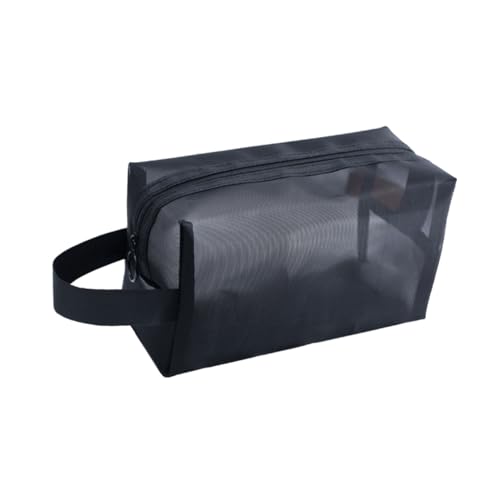 LOORGVEL 3 Stück Teiliges Kosmetiktaschen mit Reißverschluss Leichte und Portable Mesh Make up Taschen in Groß Mittel Klein für Damen Mädchen und Reisen von LOORGVEL