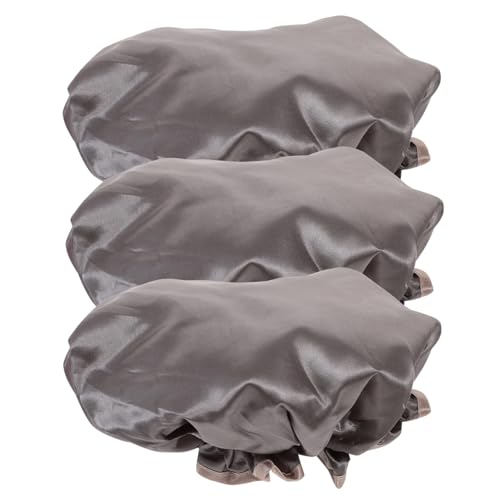 LOORGVEL 3 Stück Wasserdichte Duschhauben Damen Doppellagige Peva Badekappen Wiederverwendbar Elastisch für Kurze und Mittlere Haare Leichter Bequemer Schutz Beim Duschen und Haare Trocken von LOORGVEL