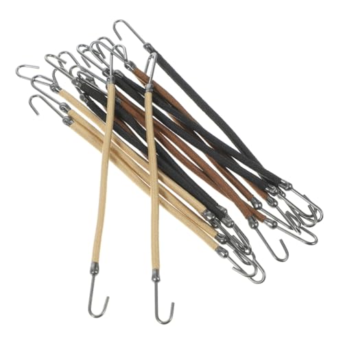 LOORGVEL 30 Stück Teiliges Haargummi mit Doppeltem Haken Elastische Bungee Haarbänder für Damen und Mädchen Sicherer für Haartypen Leichtes Material für Pferdeschwanz und Styling von LOORGVEL