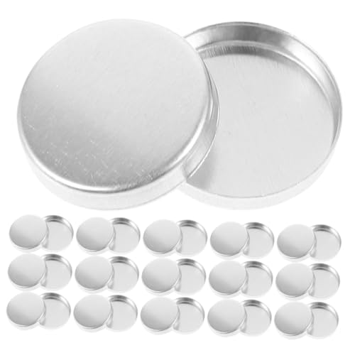 LOORGVEL 30 Stück Teiliges Runde Lidschatten Pfannen Leichte Langlebige Aluminium Sub Packing Pans für DIY Augen Make Up Tragbar für Damen Schminkzubehör von LOORGVEL