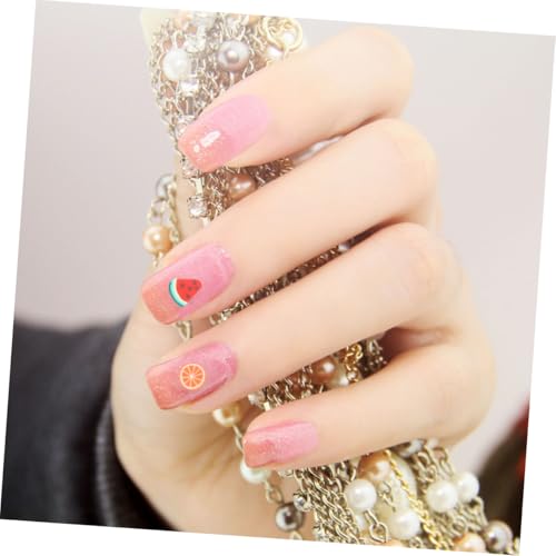 LOORGVEL 3000 Stück Teiliges Nail Art Zubehör mit Früchte Pflaumenblüten Kuchen motiven Selbstklebend Leicht Langlebig Manicure Dekoration für Frauen und DIY Nageldesign von LOORGVEL