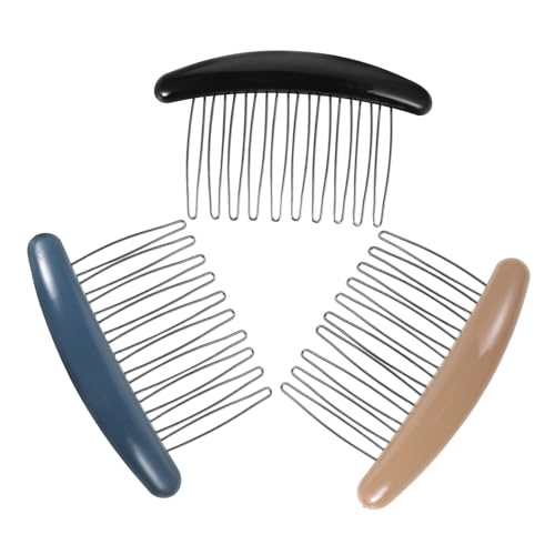 LOORGVEL 3stücke Haarkamm-clips Aus Kunststoff Für Seitenstyling Haarschmuck Für Frauen Und Mädchen Dekorative Haarkämme Zum Stylen von LOORGVEL