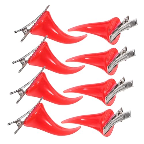 LOORGVEL 4 Paare Gothic Hörner Haarspangen Halloween Cosplay Haarschmuck Teufelshorn Clips für Frauen Karneval Kostüm Zubehör Langlebig und Realistisch von LOORGVEL