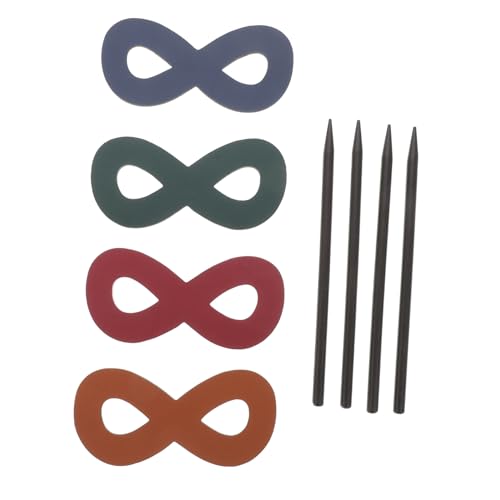 LOORGVEL 4stücke Leder Haarklammern Und Haarnadeln Ponytail Elegantes Haaraccessoire Für Verschiedene Frisuren Langlebig Und Leicht Für Täglichen Gebrauch von LOORGVEL