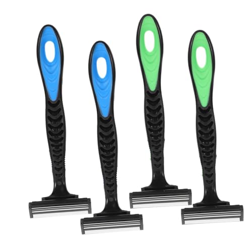 LOORGVEL 4stücke Teiliger Rasierapparat Für Männer Haarentfernungsgerät Mit Klingen Gesichts Und Körperrasierer Sanft Zur Haut Tragbar Für Reisen von LOORGVEL