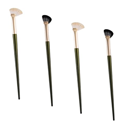 LOORGVEL 4 Stück Nasenkonturpinsel Abgewinkelte Make Up für Präzise Konturen Lidschatten und Concealer Ergonomisches Design für Damen und Mädchen von LOORGVEL