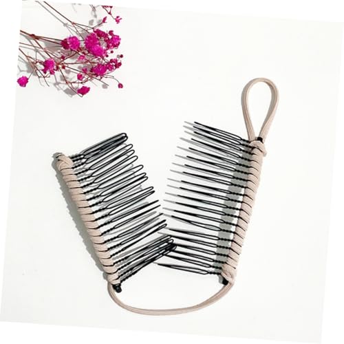 LOORGVEL 4 Stück Teiliges Banana Hair Claws Haarklammern für Frauen Rutschfeste Langlebige Haarspangen in Schwarz Khaki und Blau Praktischer Haarhalter für Vielseitige Stylings von LOORGVEL