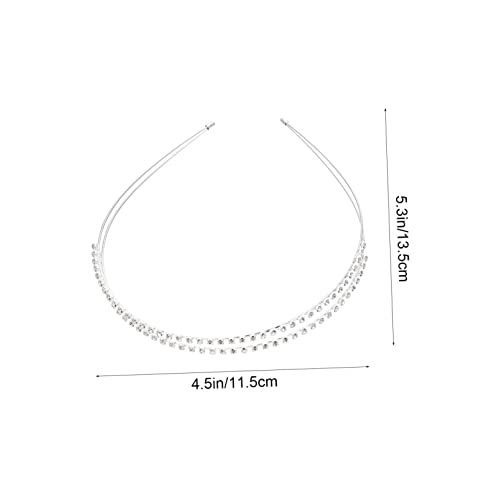 LOORGVEL 4 Stück Teiliges Braut Haarreif mit Funkelnden Strasssteinen Filigrane Doppelreihe für Damen und Mädchen Stilvolle Haarschmuck Accessoires für Hochzeit und Festliche Anlässe von LOORGVEL