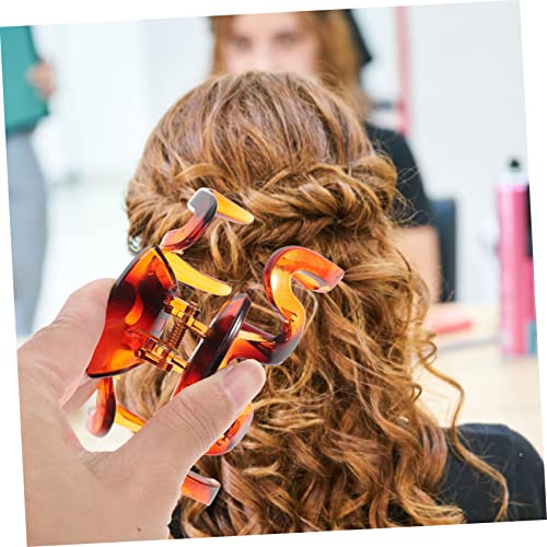 LOORGVEL 4 Stück Teiliges Große Vintage Wellen Haarspangen Damen Rutschfeste Kunststoff Haarklammern für Dickes und Dünnes Haar Vielseitiges Stylingzubehör für Alltag und Festtage von LOORGVEL