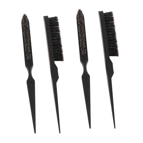 LOORGVEL 4 Stück Teiliges Haarkamm Schwarz für Damen und Herren Antistatisch Leicht Langlebig zum Entwirren Stylen und Massieren der Kopfhaut Geeignet für Nasses und Trockenes Haar von LOORGVEL