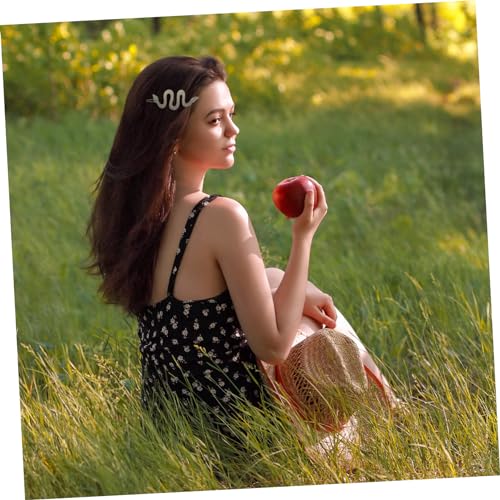 LOORGVEL 4 Stück Teiliges Schlangenförmige Haarklammern aus Legierung mit Vintage Strass zum Haar Rutschfeste Haarspangen für Damen Eleganter Haarschmuck für Alltag und Festlichkeiten von LOORGVEL