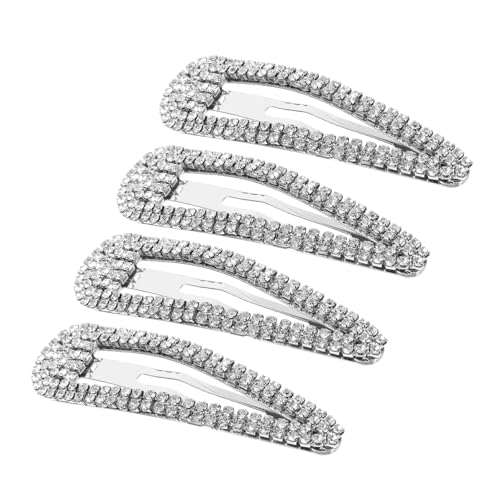 LOORGVEL 4 Stück Teiliges Strass Haarklammern Funkelnde Metall Haarklammern mit Bling Strasssteinen Vielseitige Haarspangen für Frauen und Mädchen Modischer Haarschmuck für Alltag und LOORGVEL 4 Stück Teiliges Strass Haarklammern Funkelnde Metall Haarklammern mit Bling Strasssteinen Vielseitige Haarspangen für Frauen und Mädchen Modischer Haarschmuck für Alltag und von LOORGVEL