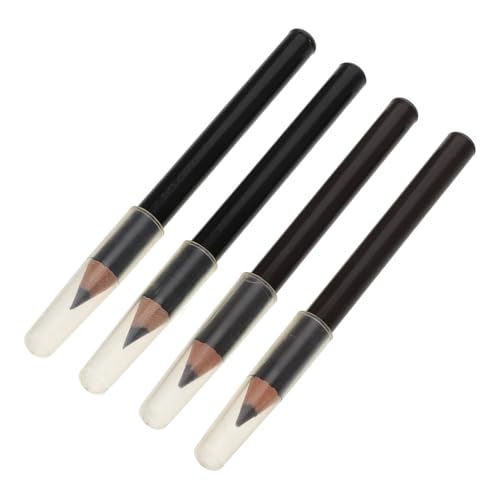 LOORGVEL 4 Stück Wasserfester Holz augenbrauenstift Set Natürliche Farbe Smudge resistant Präzise Formulierung für Langanhaltende Definition Anfänger Geeignet von LOORGVEL