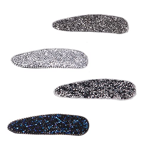 LOORGVEL 4stücke Frauen Haarspangen Mit Strasssteinen Einfache Haarnadel Aus Seite Haarspange Für Mädchen Hochzeit Party von LOORGVEL