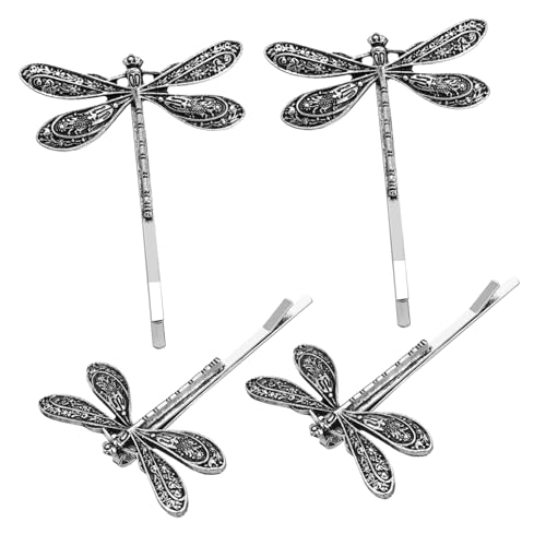 LOORGVEL 4stücke Retro Libelle Haarspange Vintage Metall Haarnadel Frauen Haarspange Land Stil Haar Accessoires von LOORGVEL
