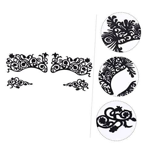 LOORGVEL 5 Paare Eyeliner Aufkleber Hohle Spitzendesigns für Augen Make Up Wiederverwendbare Temporäre Tattoos für Cosplay und Partys Einfache Anwendung und Beeindruckender Look von LOORGVEL