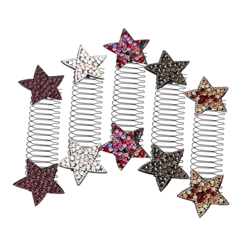 LOORGVEL 5 Stück Teiliges Unsichtbare Haarnadeln für Damen Sternförmige Haarspangen Schonender Haarschmuck ohne Abdrücke Komfortabler Halt für Stirn und Nackenbereich Vielseitig von LOORGVEL