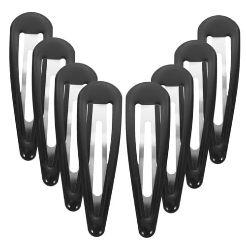 LOORGVEL 50 Stück Schwarze Haarklammern Metall Haarspangen für Damen Vielseitige Snap Clips für Lange und Kurze Haare Schonend Modisch für Alltag Festtage und Vielseitige Frisuren von LOORGVEL