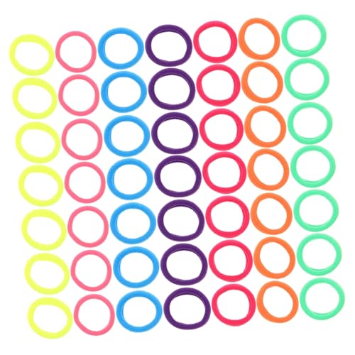 LOORGVEL 500 Stück Bunte Haargummis für Mädchen Nahtlose Elastische Ponytail Halter in Candy Farben Weich und Dehnbar Schonend für Kinderhaar Vielseitig Einsetzbar Pack Mischung von LOORGVEL