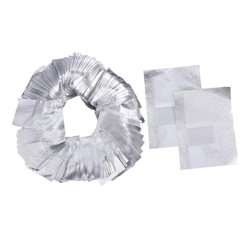 LOORGVEL 500 Stück Maniküre Nagellackentferner Alufolie Wraps mit Baumwollpads Nail Polish Remover Pads Einfache Anwendung für Gel und UV Nagellack Reise und Profi Salon Geeignet von LOORGVEL