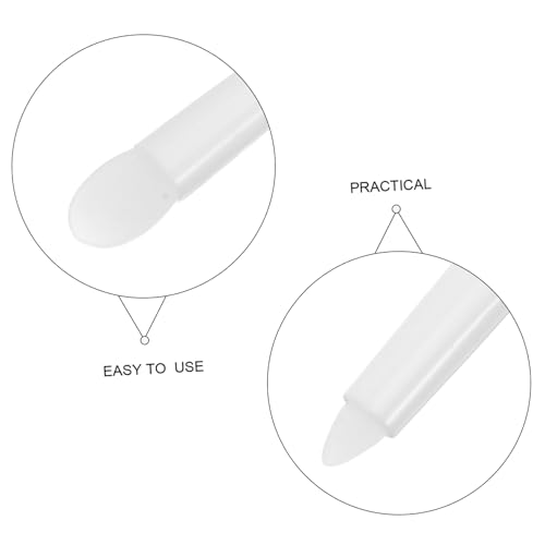 LOORGVEL 50stücke Creme-lidschattenstift Mit Lippenmasken-applikatorstift Lipgloss-applikator Und Silikon-pinsel Für Make-up Transparent Lidschatten-verblendpinsel Und von LOORGVEL