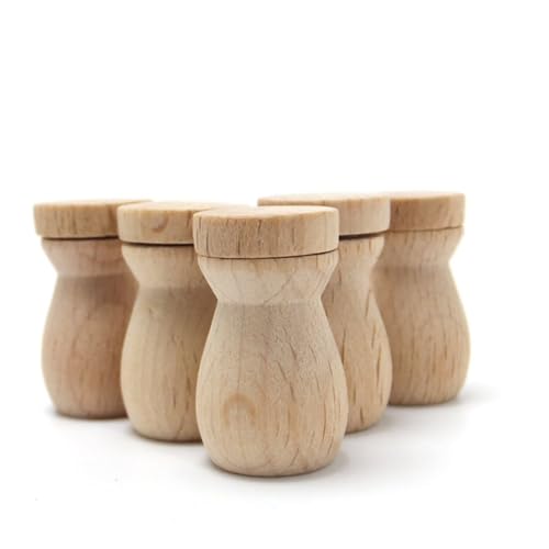 LOORGVEL 6 Stck 6 teiliges Holz ätherisches öl diffusor anhänger Nachfüllbarer Parfümflakon DIY duftmedaillon für Auto Damen und Mädchen Robust und Dekorativ von LOORGVEL