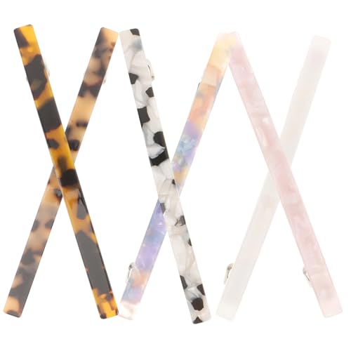 LOORGVEL 6 Stck Teiliges Haarklammern mit Marmoroptik Rutschfeste Haarspangen aus Langlebigem Azetat für Damen und Mädchen Vielseitige Geeignet für Dünnes und Dickes Haar von LOORGVEL