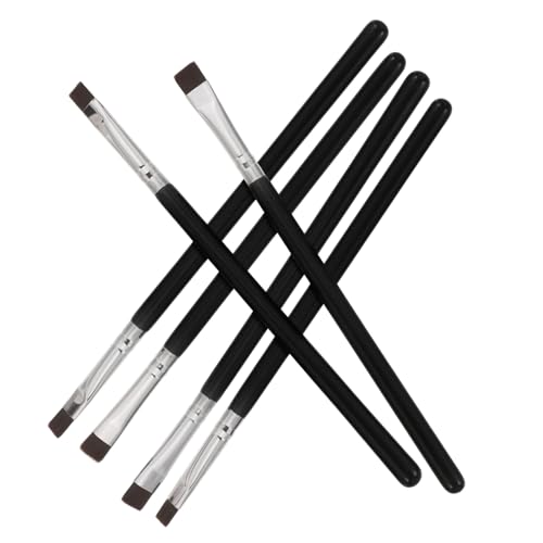 LOORGVEL 6 Stück Teiliges Augenbrauen Eyeliner pinsel Flache Schminkpinsel für Präzises Augen make up Leicht Kompakt Geeignet für Profi Heimgebrauch Vielseitige Anwendung von LOORGVEL