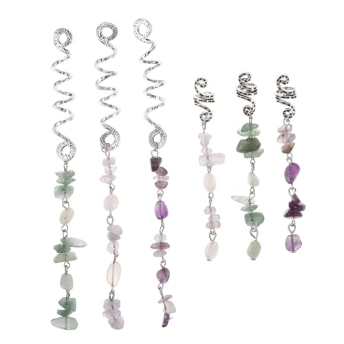 LOORGVEL 6 Stück Teiliges Haarschmuck Natürlichen Steinanhängern Vintage Dreadlocks Haarringe für Zöpfe Ethnisch Inspirierte Haaraccessoires Robust und Bequem für Frauen LOORGVEL 6 Stück Teiliges Haarschmuck Natürlichen Steinanhängern Vintage Dreadlocks Haarringe für Zöpfe Ethnisch Inspirierte Haaraccessoires Robust und Bequem für Frauen von LOORGVEL