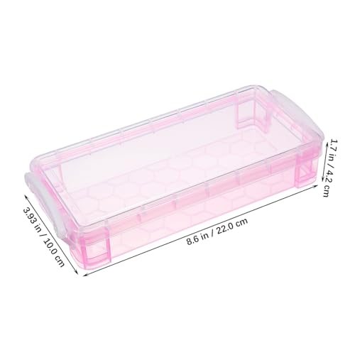 LOORGVEL 6 Stück Transparente Stiftebox Teiliges Kunststoff Buntstifte Aufbewahrung Organizer mit Großer Kapazität für Schule und Büro in Blau Grün von LOORGVEL