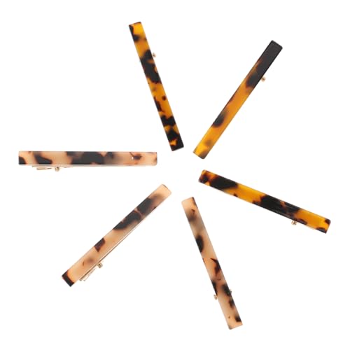 LOORGVEL 6stücke Haarklammern Für Damen Teiliges Aus Acetat Entenschnabel-haarspangen Und Schildpatt Rutschfest Für Dünnes Haar Und Jeden Anlass Stylisches Haarschmuck-accessoire von LOORGVEL