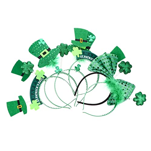 LOORGVEL 6stücke Kleeblatt-kopfschmuck Mit Pailletten Grünen Pailletten Kleeblatt-pailletten-kopfschmuck Für St Patrick's Day Partydekorationen Feiertage Geburtstage Und Festivals von LOORGVEL