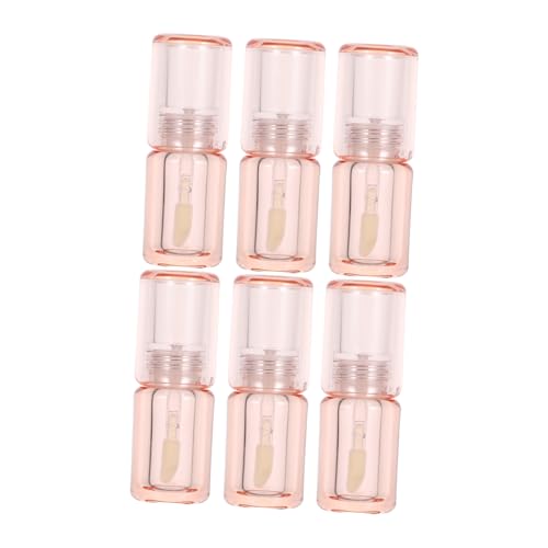 LOORGVEL 6stücke Leere Mini Lipgloss Tuben Transparent Wiederverwendbare Balsambehälter Diy Lippenstiftflaschen Mit Applikatorstab Für Frauen Und Mädchen von LOORGVEL