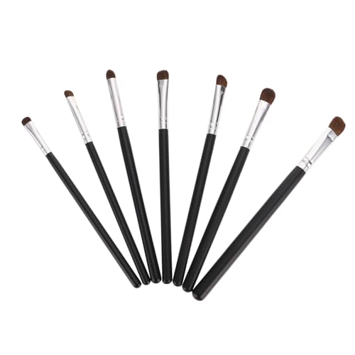 LOORGVEL 7 Stück Teiliges Augen make up pinselset aus Weichem Pferdehaar Tragbar und Langlebig für Präzises Auftragen von Lidschatten für Alltag und Professionelle Nutzung von LOORGVEL