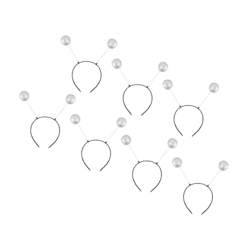 LOORGVEL 7 Stück Teiliges Haarschmuck mit Silbernen Schaumstoffkugeln Dekorative Haarreifen für Festlicher Party Haarreif Bequem und Langlebig für Cosplay und Familienfeiern von LOORGVEL