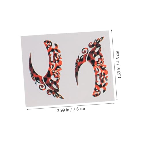 LOORGVEL 8 Paare Temporäre Eyeliner Tattoos Sticker Augen make up Dekor Wasserfest Schmerzfrei für Halloween Cosplay Festivals Partys Glänzende Augen make up Accessoires für Damen und von LOORGVEL