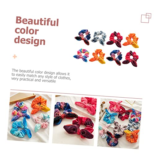 LOORGVEL 8 Stück Teiliges Elastische Haargummis für Damen und Mädchen Bunte Baumwoll Scrunchies mit Hoher Dehnbarkeit Weiche Stoff Haarschleifen im Trendigen Mix Schonend und Bequem für von LOORGVEL