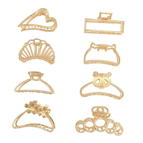 LOORGVEL 8 Stück Teiliges Perlen Metall Haarklammern für Damen Rutschfest Vielseitig Einsetzbar Modische Frisurhilfe Geschenk für Frauen und Mädchen von LOORGVEL
