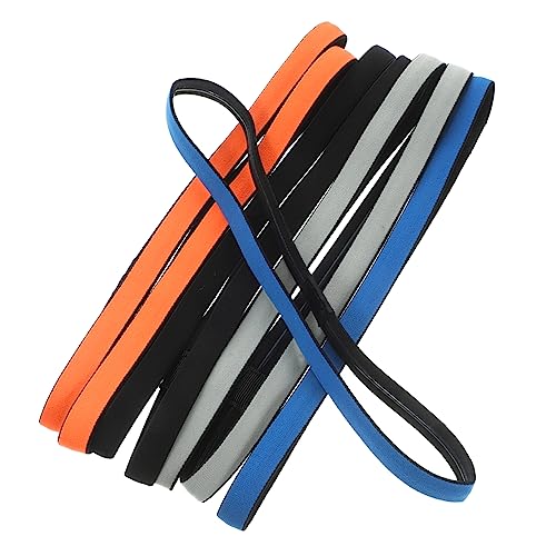 LOORGVEL 8 Stück Teiliges Rutschfeste Silikon Sport Stirnbänder für Damen Hochwertige Schweißbänder für Yoga Fitness Laufen und Verschiedene Sportarten Schwarz Blau Orange LOORGVEL 8 Stück Teiliges Rutschfeste Silikon Sport Stirnbänder für Damen Hochwertige Schweißbänder für Yoga Fitness Laufen und Verschiedene Sportarten Schwarz Blau Orange von LOORGVEL
