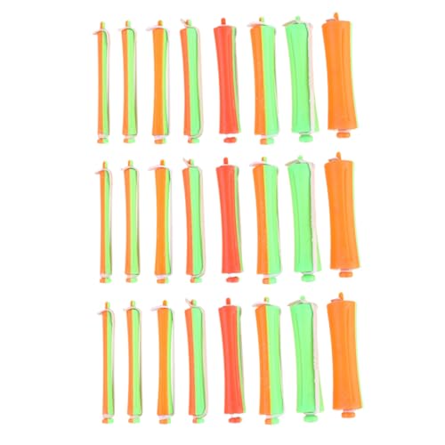 LOORGVEL 80 Stück Bunte Cold Wave Lockenwickler Flexibel Haarröhren für Schonendes Styling Vielseitige Spiral Locken Haarkurler Hitze DIY Haarstyling für Frauen und Mädchen von LOORGVEL