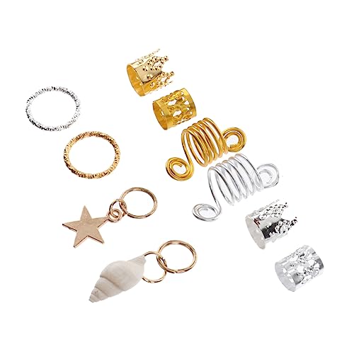 LOORGVEL 90 Stück Teiliges Dreadlocks Haarring aus Metall Leichtes Hohldesign Modischer Haarschmuck für Zöpfe und Dreadlocks Langlebige Haarcuffs für Damen und Herren Individuelles von LOORGVEL