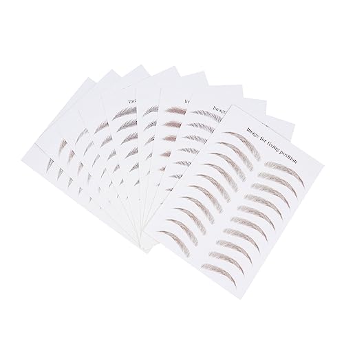 LOORGVEL 9blätter Augenbrauen Tattoos Aufkleber Temporäre Augenbrauen Tattoos Wasserfeste Gefälschte Aufkleber Makeup Sticker Haarähnliche von LOORGVEL