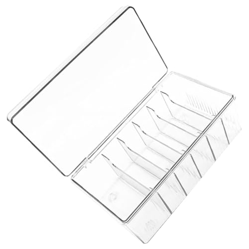 LOORGVEL Acryl Eyelash Extension Tools Aufbewahrungsbox mit Deckel Großer Organizer für Make Up Zubehör Kosmetische Lagerung Praktische Fächer für Wimpernverlängerungswerkzeuge Langlebig von LOORGVEL