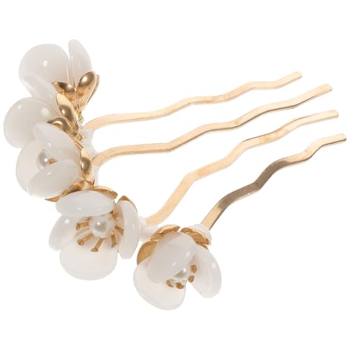 LOORGVEL Antiker Chinesischer Haarschmuck Blütenförmiger Haarnadel Haarschieber für Frauen Traditioneller Vintage Haarstab Elegant für Hanfu und Festliche Anlässe von LOORGVEL