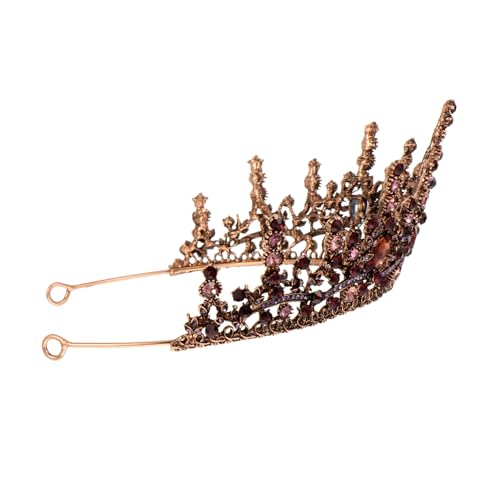 LOORGVEL Barock Haaraccessoire mit Strass Vintage Diadem für Damen und Mädchen Langlebige Legierung Funkelndes Design Geeignet für Partys Hochzeiten und Festliche Anlässe von LOORGVEL