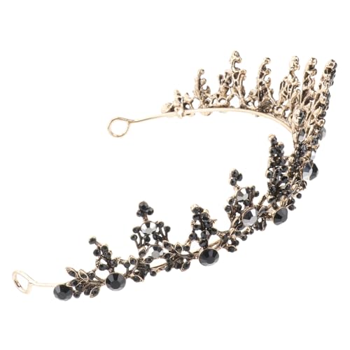 LOORGVEL Braut Tiara Leichtes Vintage Diadem für Hochzeit Geburtstagsfeier Damen Eleganter Haarschmuck Prinzessin Stirnband Festlicher Kopfschmuck von LOORGVEL
